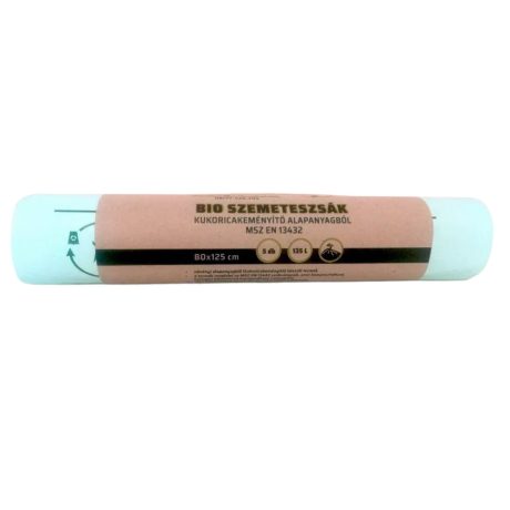 Poly-Pack lebomló PLA szemeteszsák 135L - 80*125cm, 5db/tek