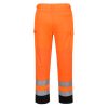 Portwest T143 Hi-Vis szellőző nadrág narancs-tengerészkék