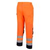 Portwest T143 Hi-Vis szellőző nadrág narancs-tengerészkék