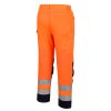 Portwest T143 Hi-Vis szellőző nadrág narancs-tengerészkék