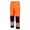 Portwest T143 Hi-Vis szellőző nadrág narancs-tengerészkék