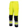 Portwest T143 Hi-Vis szellőző nadrág sárga-tengerészkék