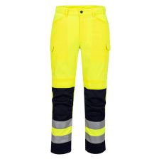   Portwest T143 Hi-Vis szellőző nadrág sárga-tengerészkék