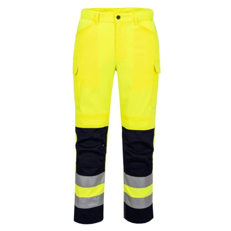 Portwest T143 Hi-Vis szellőző nadrág sárga-tengerészkék