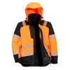 Portwest T160 PW3 Hi-Vis téli dzseki narancs-fekete