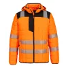 Portwest T165 PW3 Hi-Vis Square baffle kabát narancs-fekete