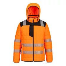 Portwest T165 PW3 Hi-Vis Square baffle kabát narancs-fekete