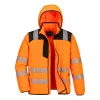 Portwest T165 PW3 Hi-Vis Square baffle kabát narancs-fekete