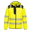 Portwest T165 PW3 Hi-Vis Square baffle kabát sárga-fekete