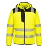 Portwest T165 PW3 Hi-Vis Square baffle kabát sárga-fekete