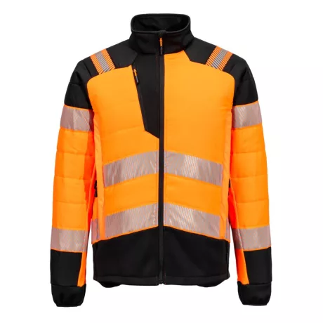 Portwest T170 PW3 Hi-Vis Hybrid Baffle kabát narancs-fekete