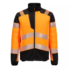 Portwest T170 PW3 Hi-Vis Hybrid Baffle kabát narancs-fekete