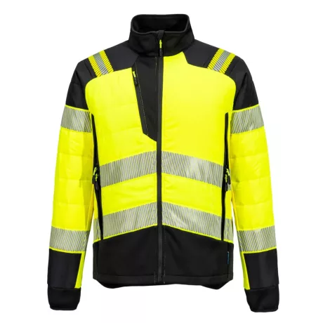 Portwest T170 PW3 Hi-Vis Hybrid Baffle kabát sárga-fekete
