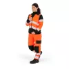 Portwest T171 PW3 Hi-Vis Női Hybrid Baffle kabát narancs-fekete