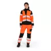 Portwest T171 PW3 Hi-Vis Női Hybrid Baffle kabát narancs-fekete