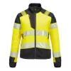 Portwest T171 PW3 Hi-Vis Női Hybrid Baffle kabát sárga-fekete