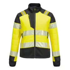   Portwest T171 PW3 Hi-Vis Női Hybrid Baffle kabát sárga-fekete