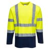 Portwest T172 PW3 Hi-Vis 1/4 cipzáras pulóver narancs-fekete