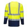 Portwest T172 PW3 Hi-Vis 1/4 cipzáras pulóver narancs-fekete