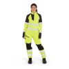 Portwest T173 PW3 Hi-Vis női 1/4 cipzáras pulóver sárga-fekete