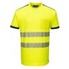 Portwest T181 Jól láthatósági Vision póló sárga-tengerészkék