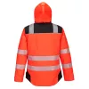 Portwest T400 Vision Hi-Vis télikabát piros-fekete