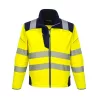 Portwest T402 Vision Hi-Vis softshell kabát sárga-tengerészkék