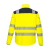 Portwest T402 Vision Hi-Vis softshell kabát sárga-tengerészkék