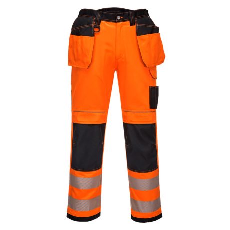 Portwest T501 Vision Hi-Vis nadrág narancs-fekete