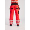 Portwest T501 Vision Hi-Vis nadrág piros-fekete