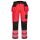 Portwest T501 Vision Hi-Vis nadrág piros-fekete