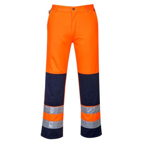 Portwest TX71 Seville Hi-Vis nadrág narancs-tengerészkék