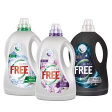   Ultra Free mosógél csomag fehér, fekete és színes ruhákhoz 3x4L