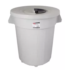 Kerek műanyag szemetes fedéllel, bedobó nyílással 120L