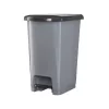 Pedálos Slim szemetes Fekete-szürke 25L