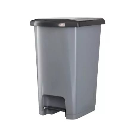 Pedálos Slim szemetes Fekete-szürke 25L