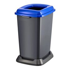 Szelektív hulladékgyűjtő szemetes Antracit-Kék 50L