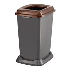 Szelektív hulladékgyűjtő szemetes Antracit-Barna 50L