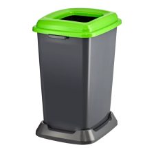 Szelektív hulladékgyűjtő szemetes Antracit-Zöld 50L