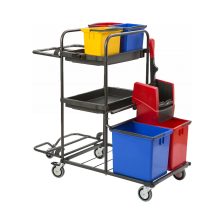   Vermop MISTRAL Sprint takarítókocsi 2x17L + 4x6L vödörrel, eszköztartóval, zsáktartóval