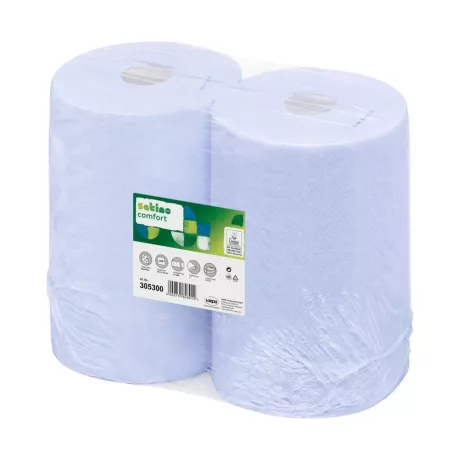 Satino by Wepa HiLine ipari törlőpapír 26cm átm. - 3 rétegű, kék, 175m (Karton - 2 tekercs)