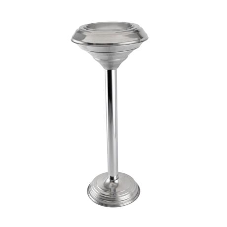 Rozsdamentes acél padlón álló hamutartó