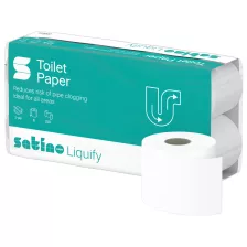   Satino by Wepa Liquify vízben oldódó WC papír - 3 rétegű, 8 tekercs