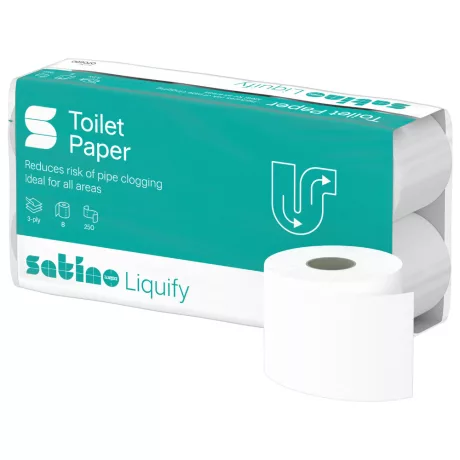 Satino by Wepa Liquify vízben oldódó WC papír - 3 rétegű, 8 tekercs