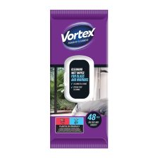   Vortex Üveg és Tükör háztartási nedves törlőkendő Flip-top 48db